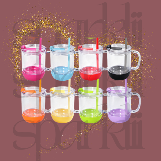 11oz Colored Acrylic Snowglobe Mug
