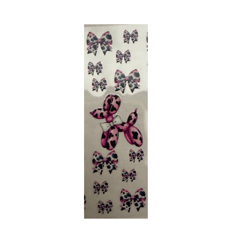 Pen - Pink Cow Print Balloon Dog