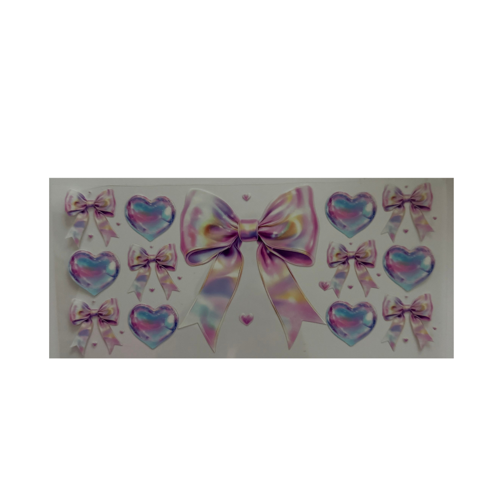 Iridescent Bows & Hearts