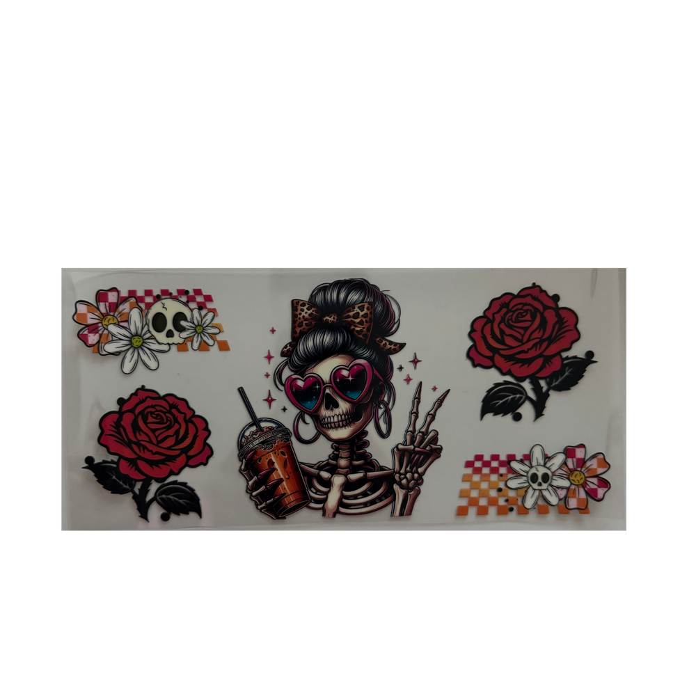 Skull Girl w/ Coffee