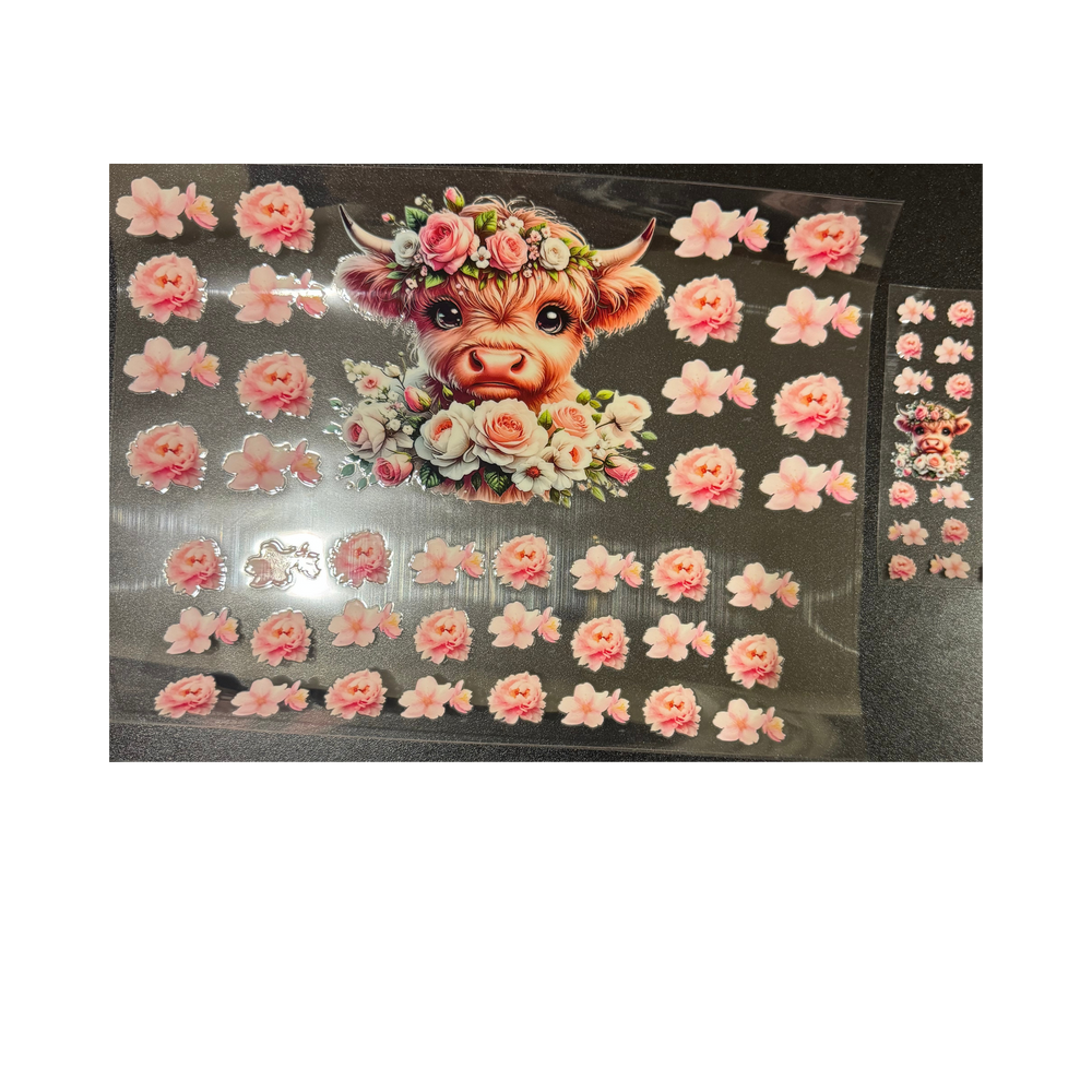 40oz Pink Flower Pen Set