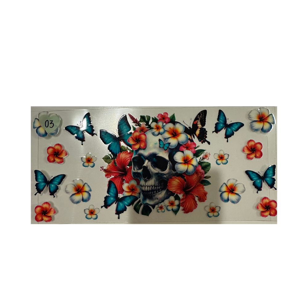 Skull w/ Flowers