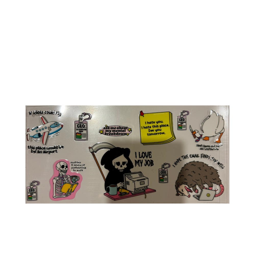 I Love My Job Skull