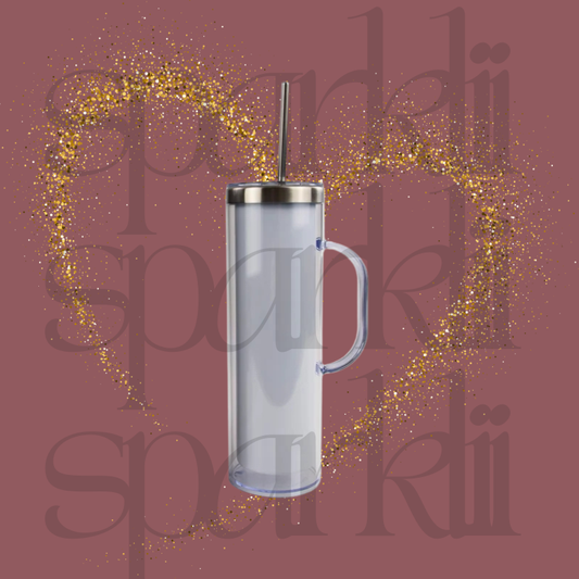 20oz Stainless W/ Handle Snowglobe