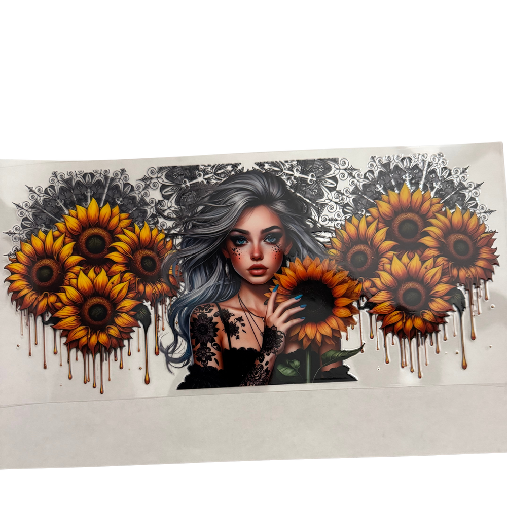 Sunflower Tattoo Girl