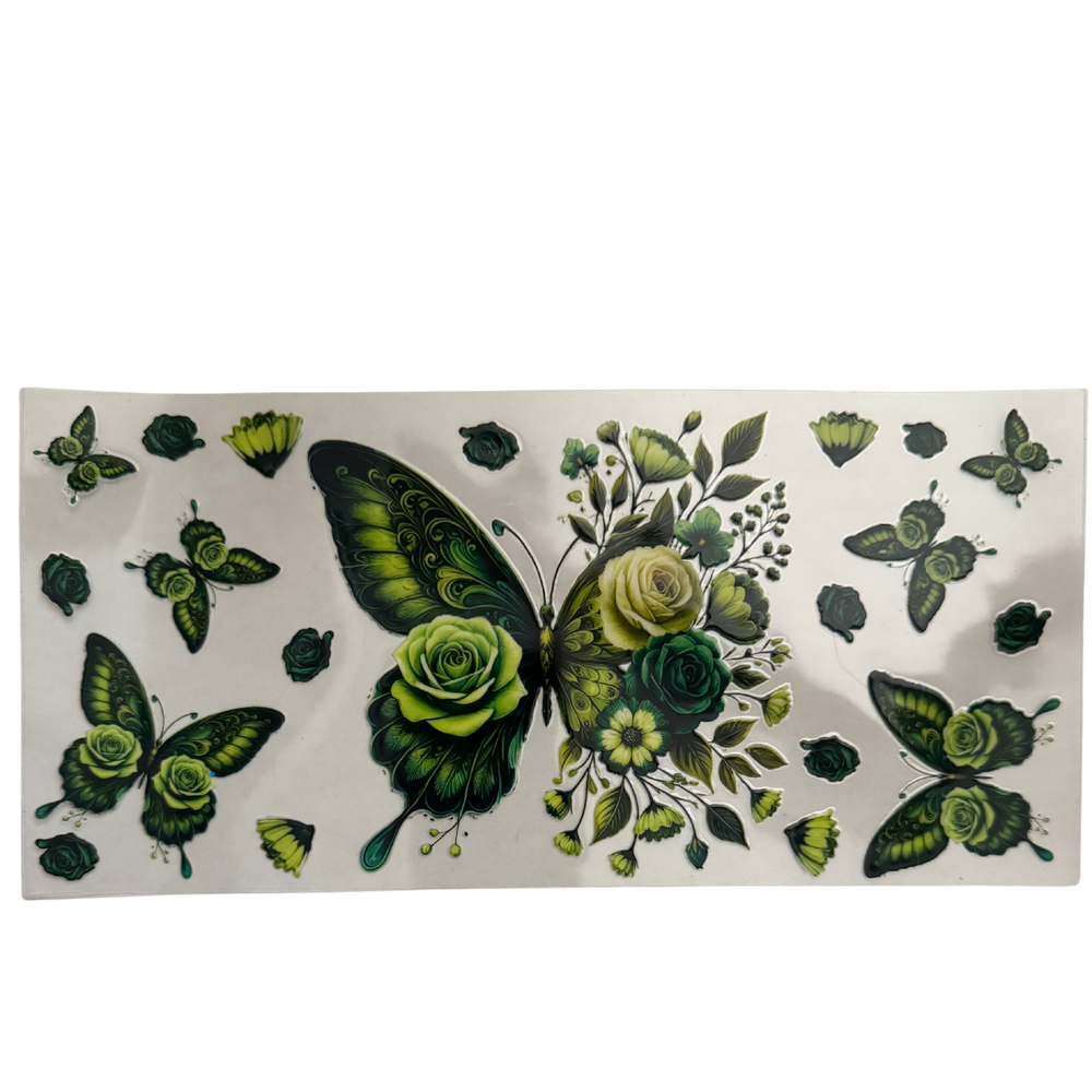 Green Butterfly Flowers