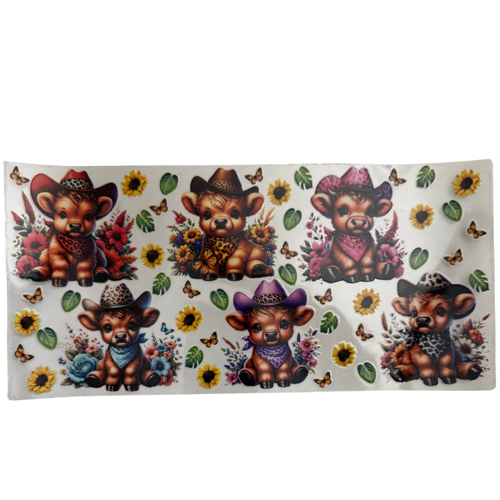 Western Cows & Sunflowers