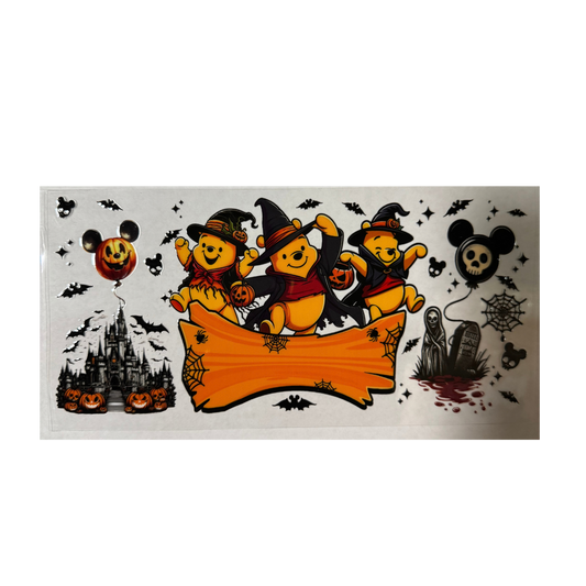 Halloween Pooh Name Plate