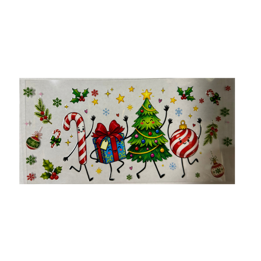 Candy Cane, Present, Tree, Bulb